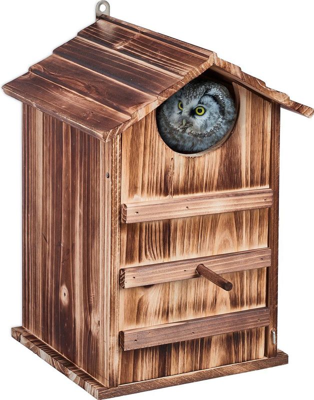 Nestkast - Natuur - Dennenhout - Voor Steenuilen en Ruigpootuilen