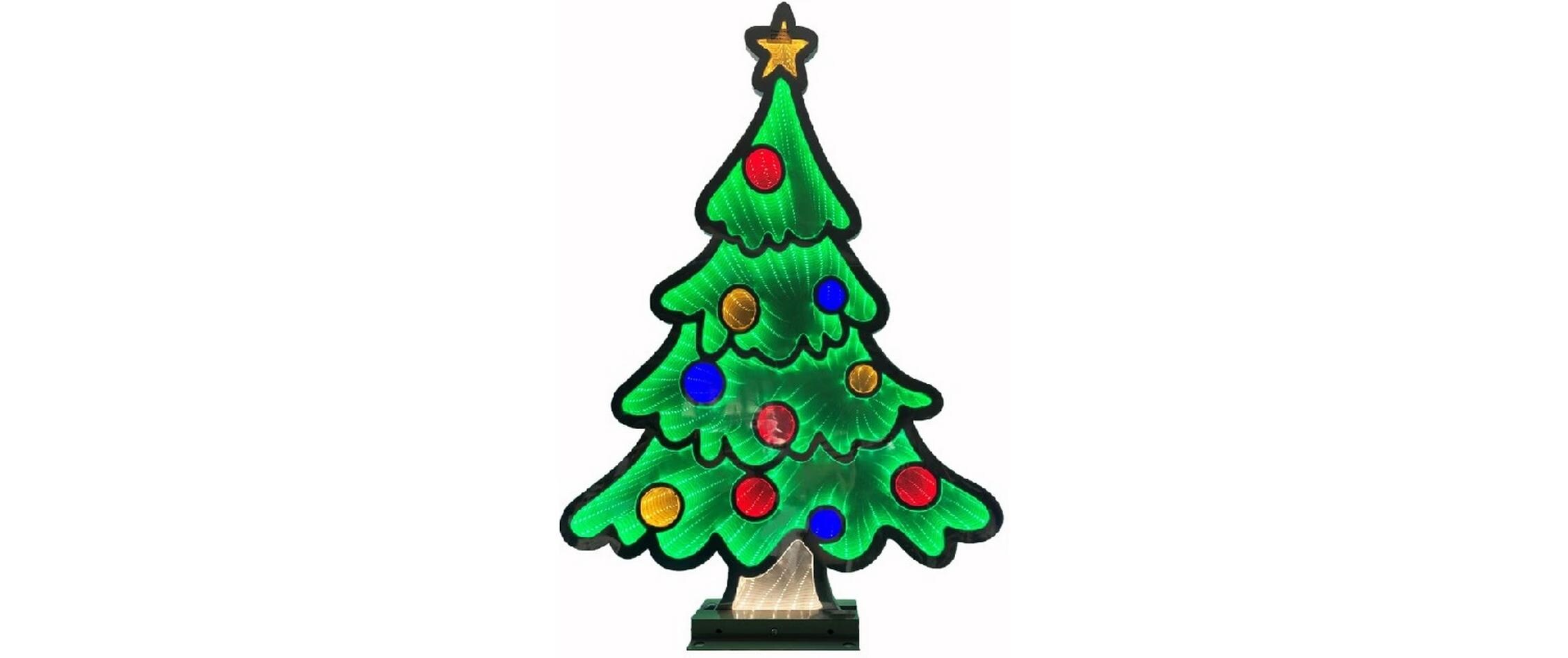 LED Figur Baum Infinity Effekt, 5 cm x 44.5 cm x 64.5 cmLED Figur