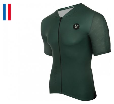 Maillot Manches Courtes LeBram Loze Vert Agave Coupe Aero