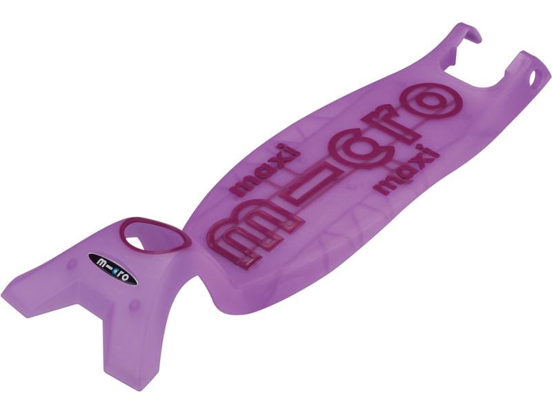 Micro Mobility Kickboard Maxi Micro Deluxe Glow LED Lila Scooter für Kinder