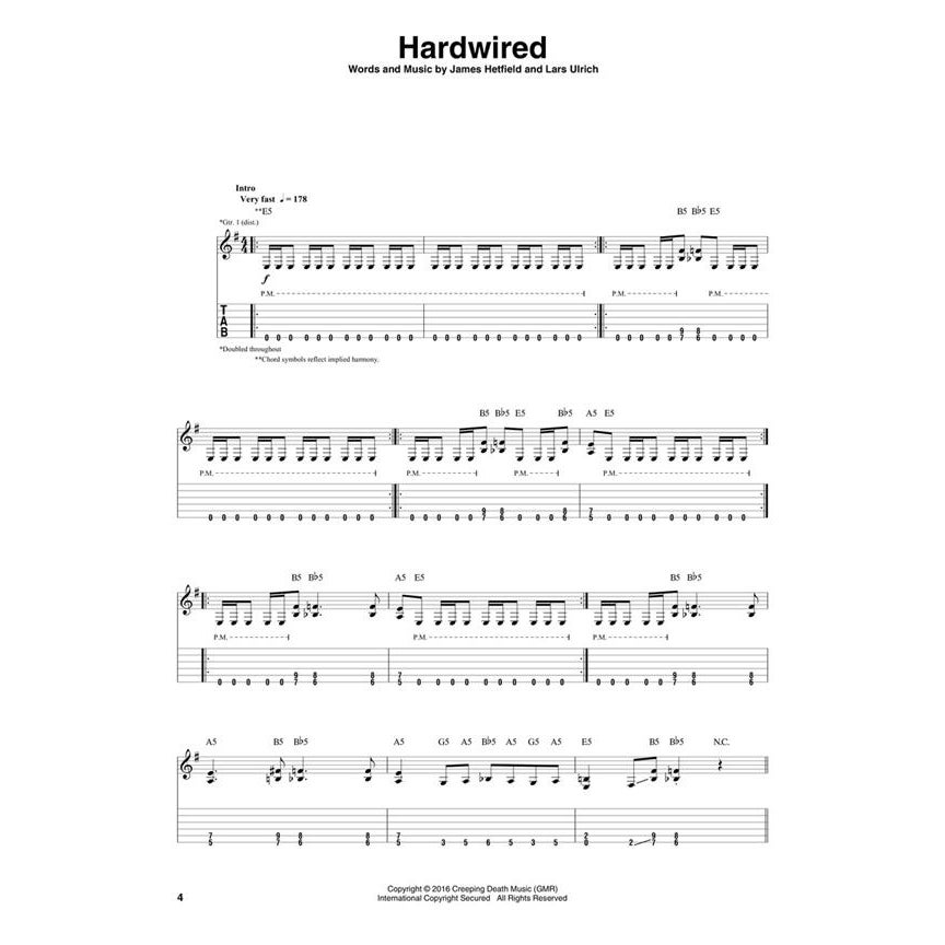 Hal Leonard - Metallica Hardwired... To Self-Destruct (Guitar)