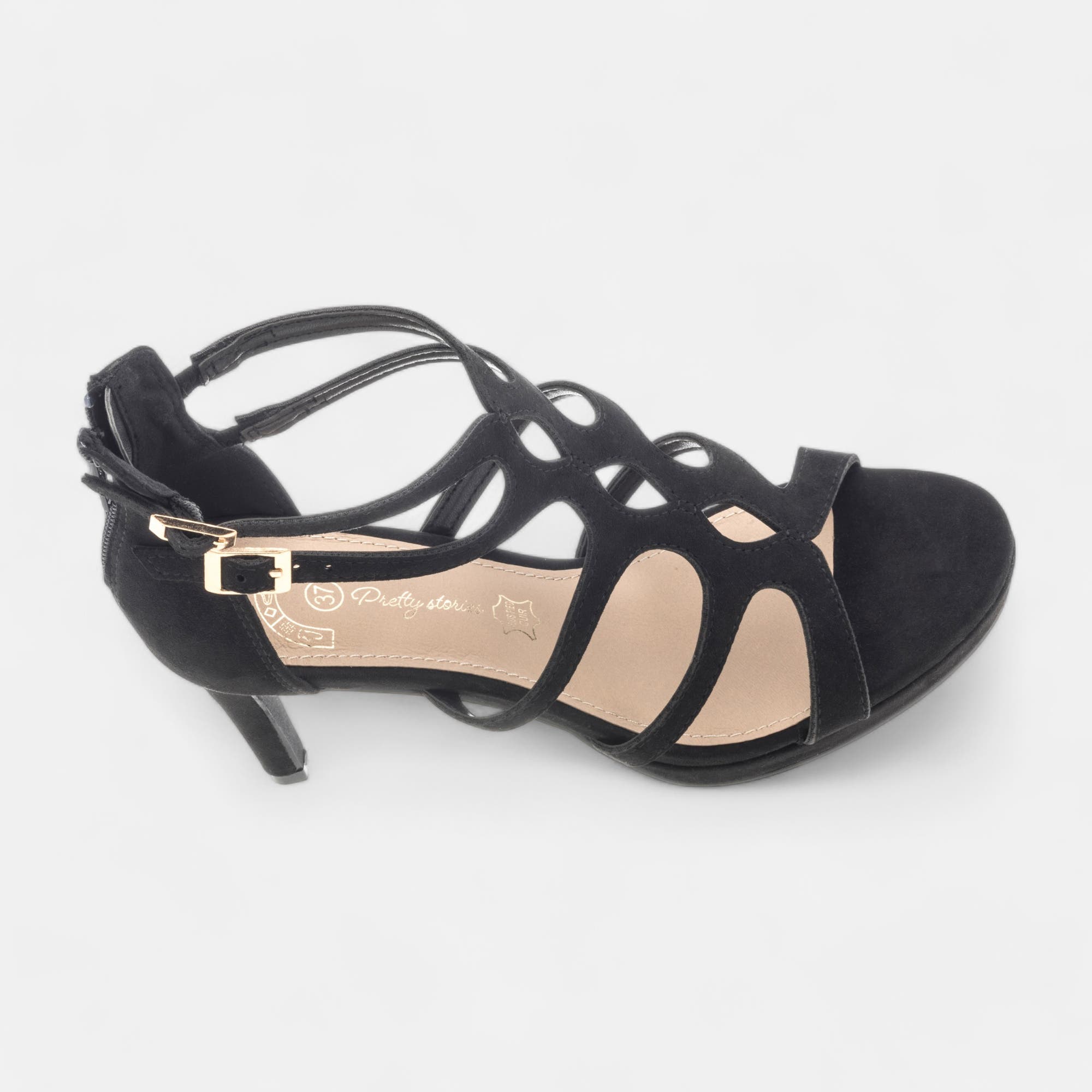 Nu-pieds à talon Femme noir