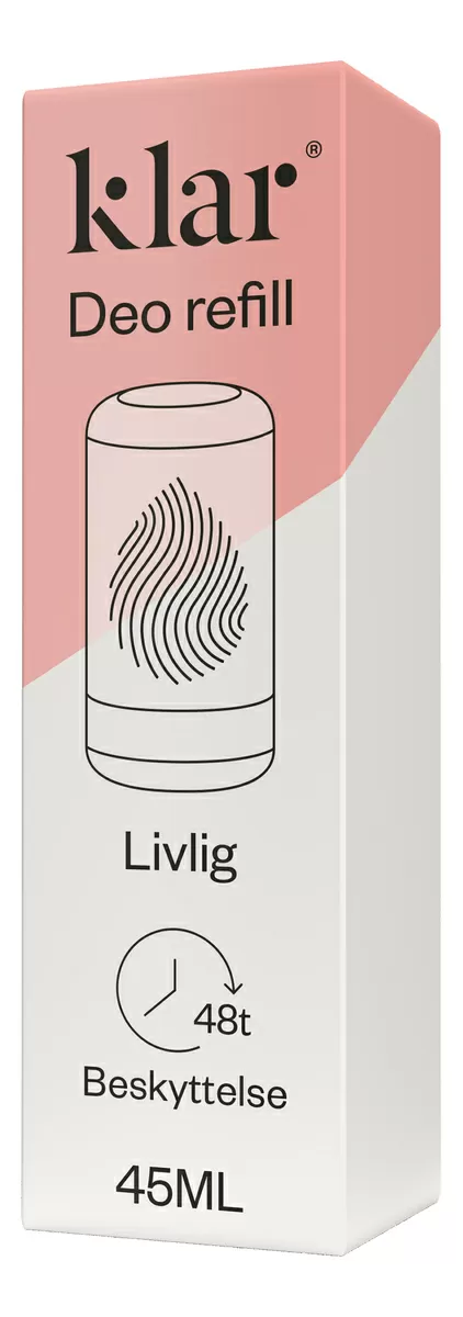 KLAR Deo Refill Livlig - 45 ml.
