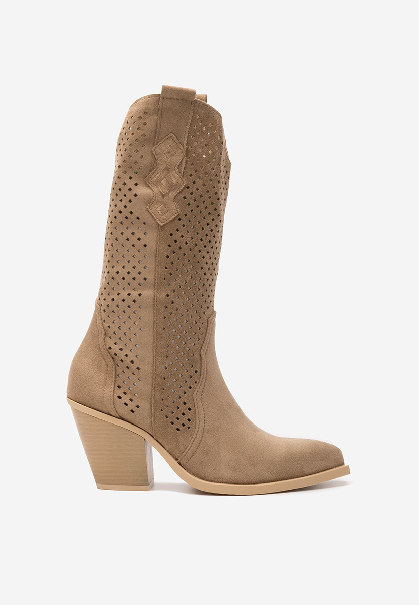 Bottes western femme kaki Ashley