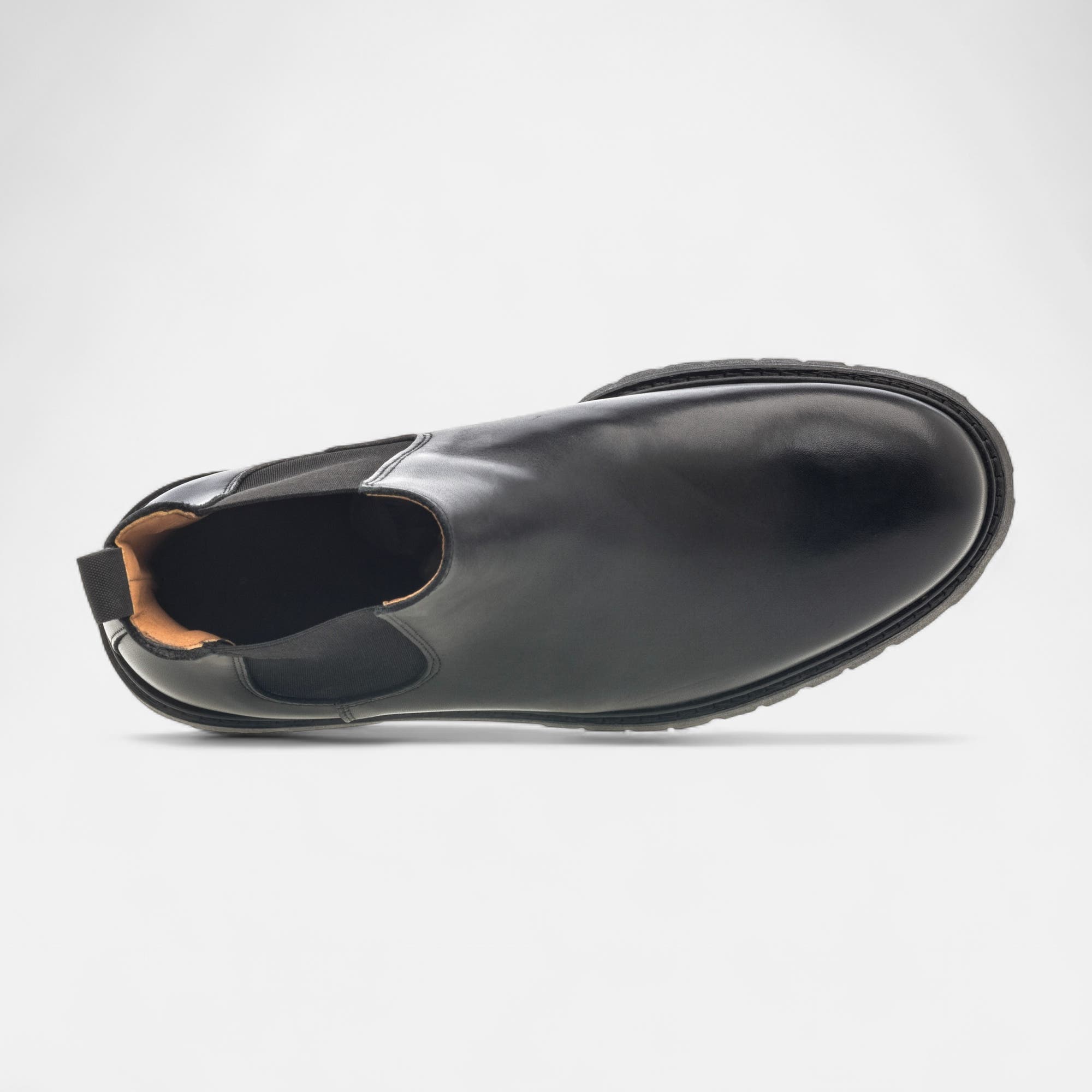 Boots chelsea Homme en cuir noir