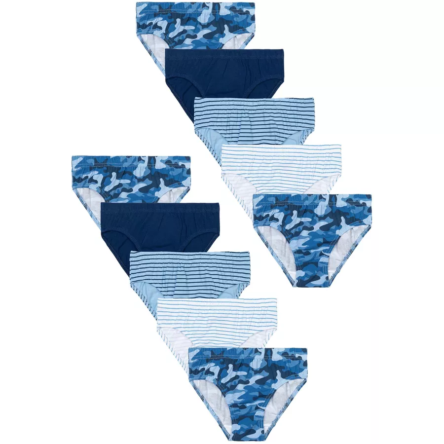MINOTI 10er-Pack Slips BlauDunkelblauWeiß