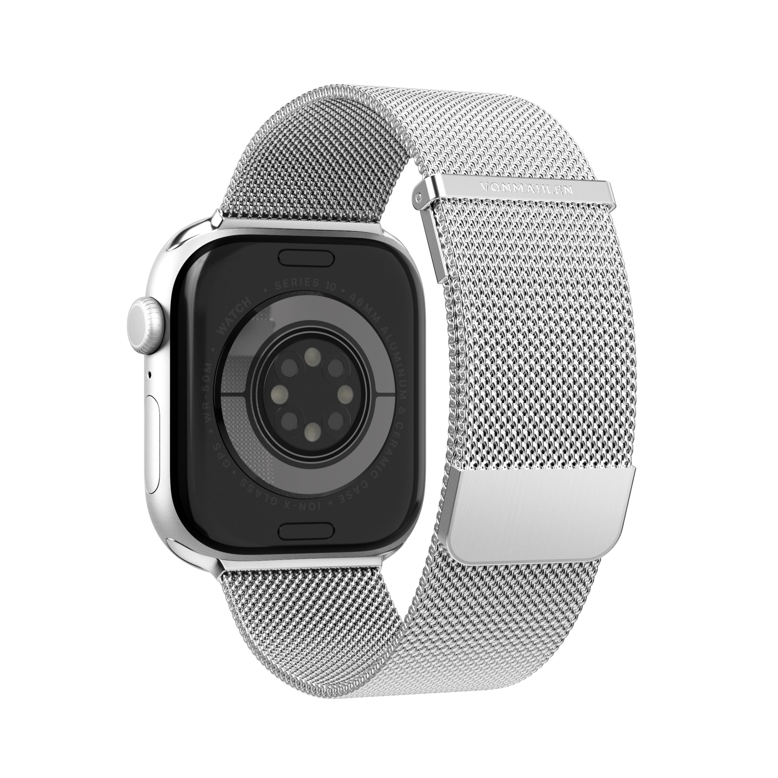 Milanese Loop 2 Apple Watch (49/46/45/44 mm) Edelstahl Armband (AWS00124) (Gelenkumfang: 130-200mm) - Silber