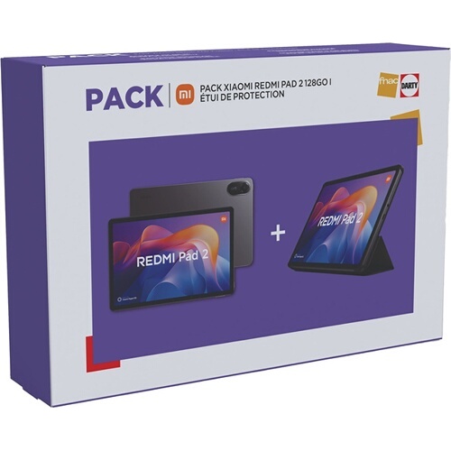 Tablette tactile Xiaomi Redmi Pad 2 4/128 Wifi + Cover