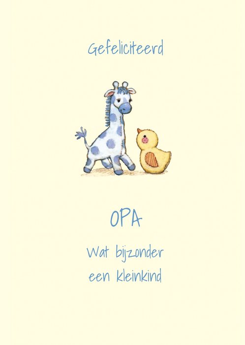 UK Greetings | Geboortekaart | Schattige dieren