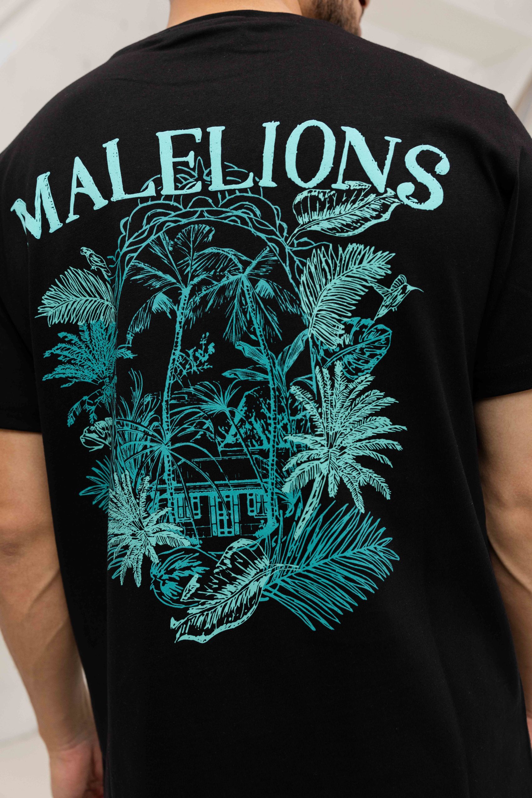 Malelions Jungle T-Shirt Heren Zwart