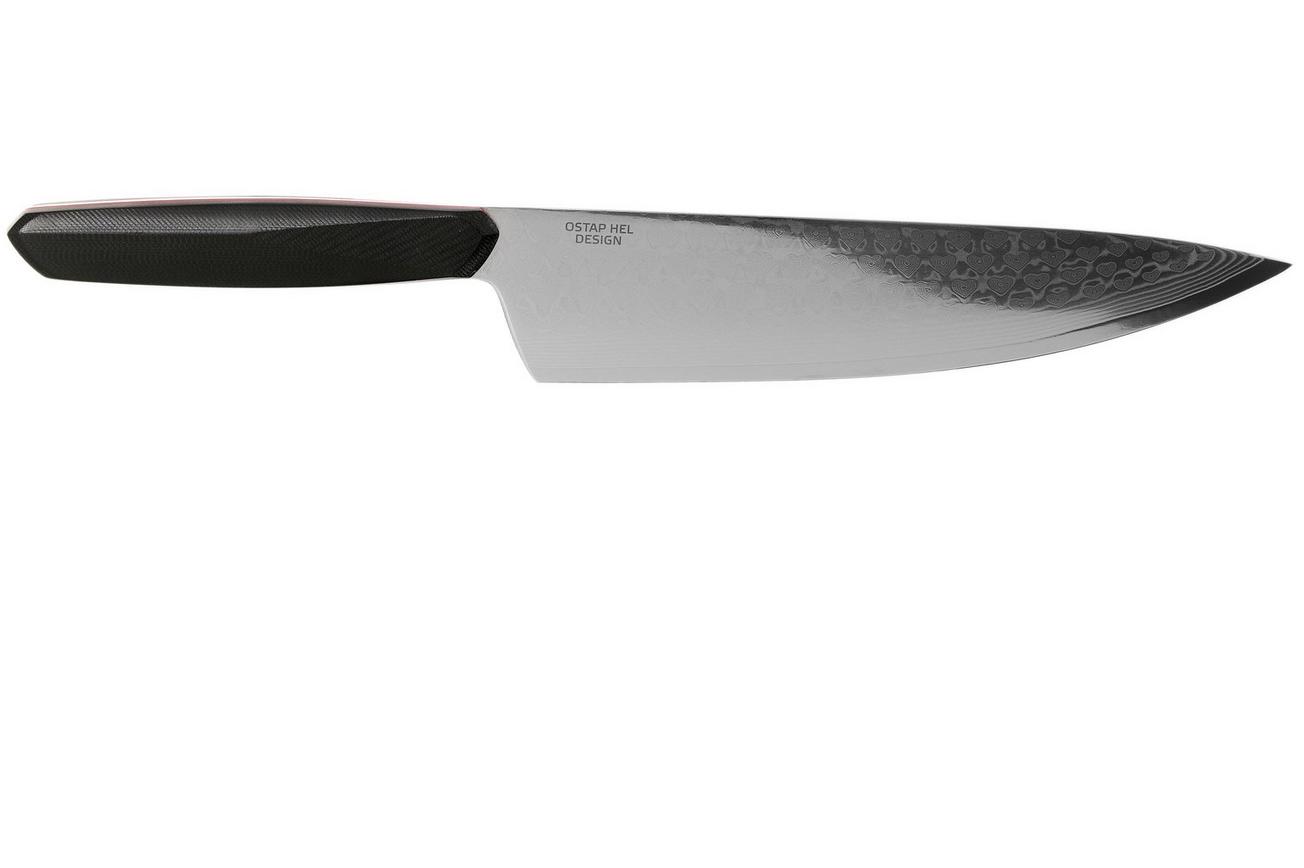 Xin Cutlery XinCore XC126 Black G10, Red Liners, Damascus, koksmes 21,5 cm