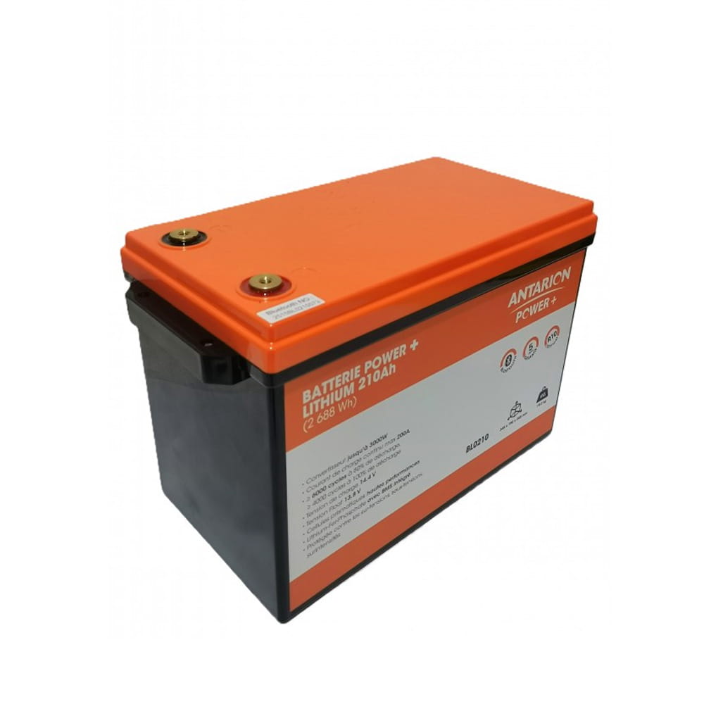 Batterie Lithium 12V 105-165-210 Ah Bluetooth Power Plus ANTARION
