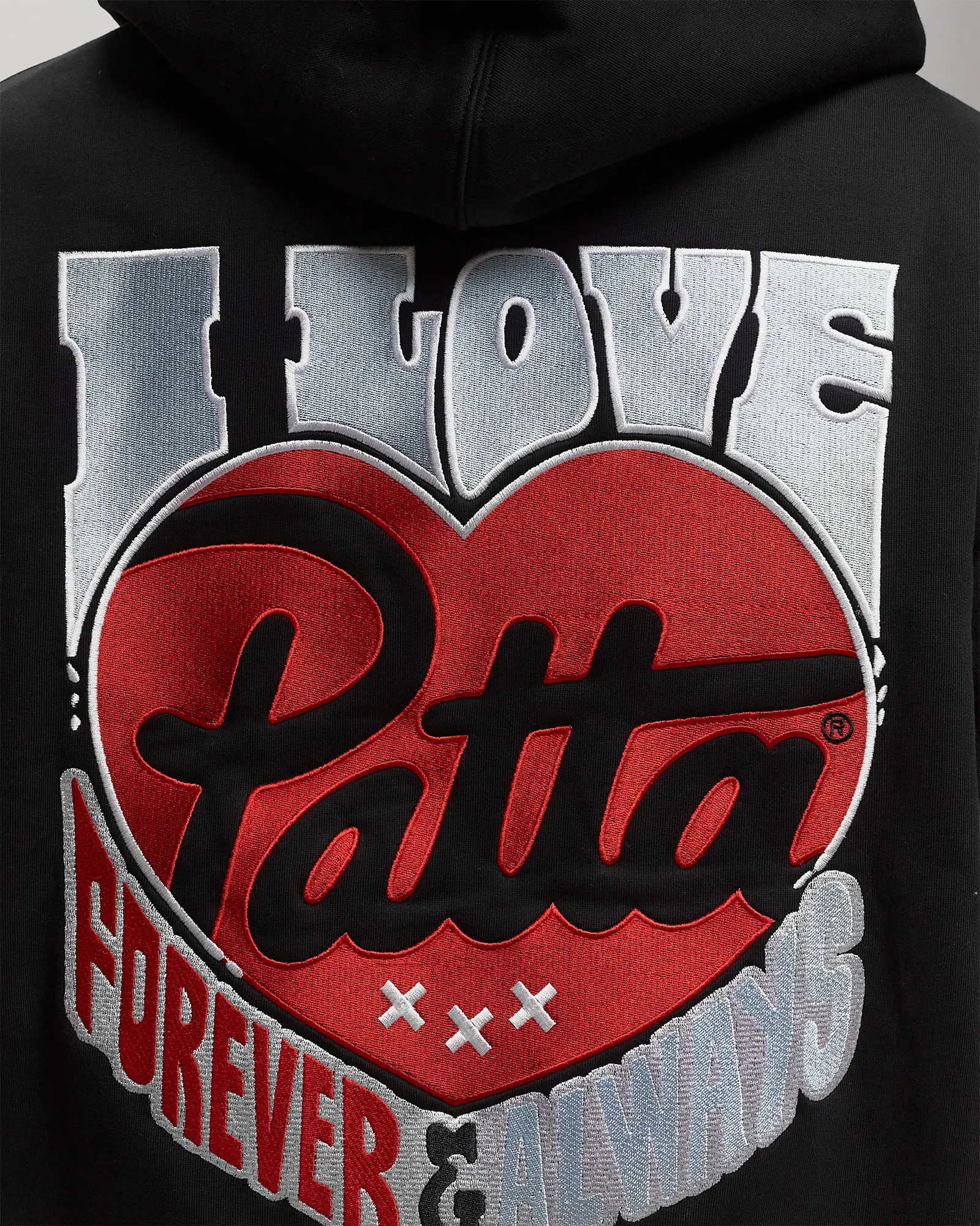 PATTA FOVEVER AND ALWAYS BOXY HOODED SWEATER