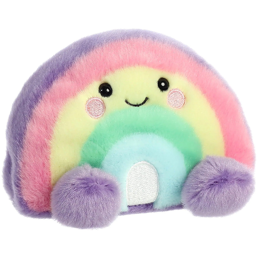 palm pals knuffelregenboog vivi - 13 cm