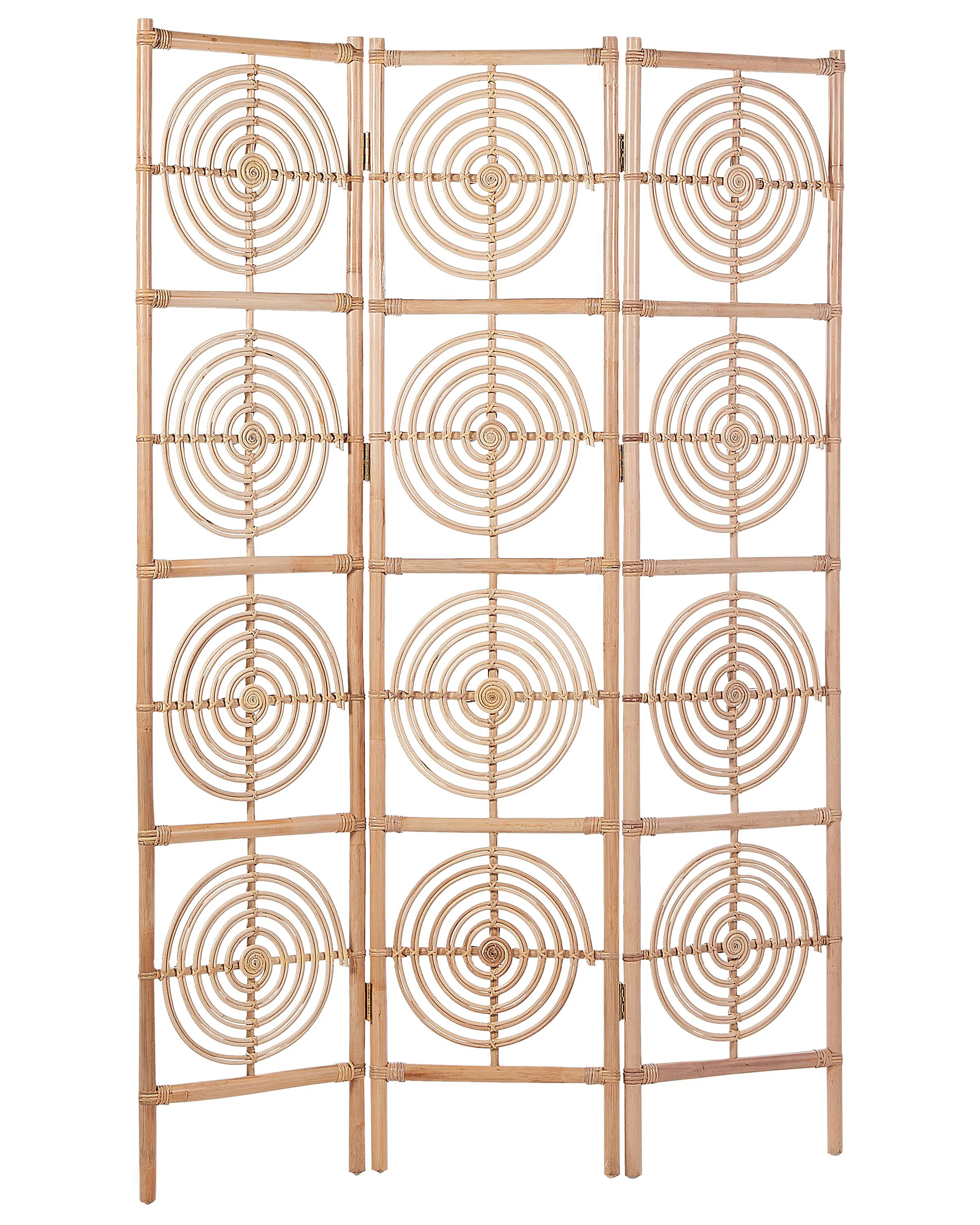 Roomdivider met 3 panelen ALTAMURA Lichtbruin 117 cm 180 cm