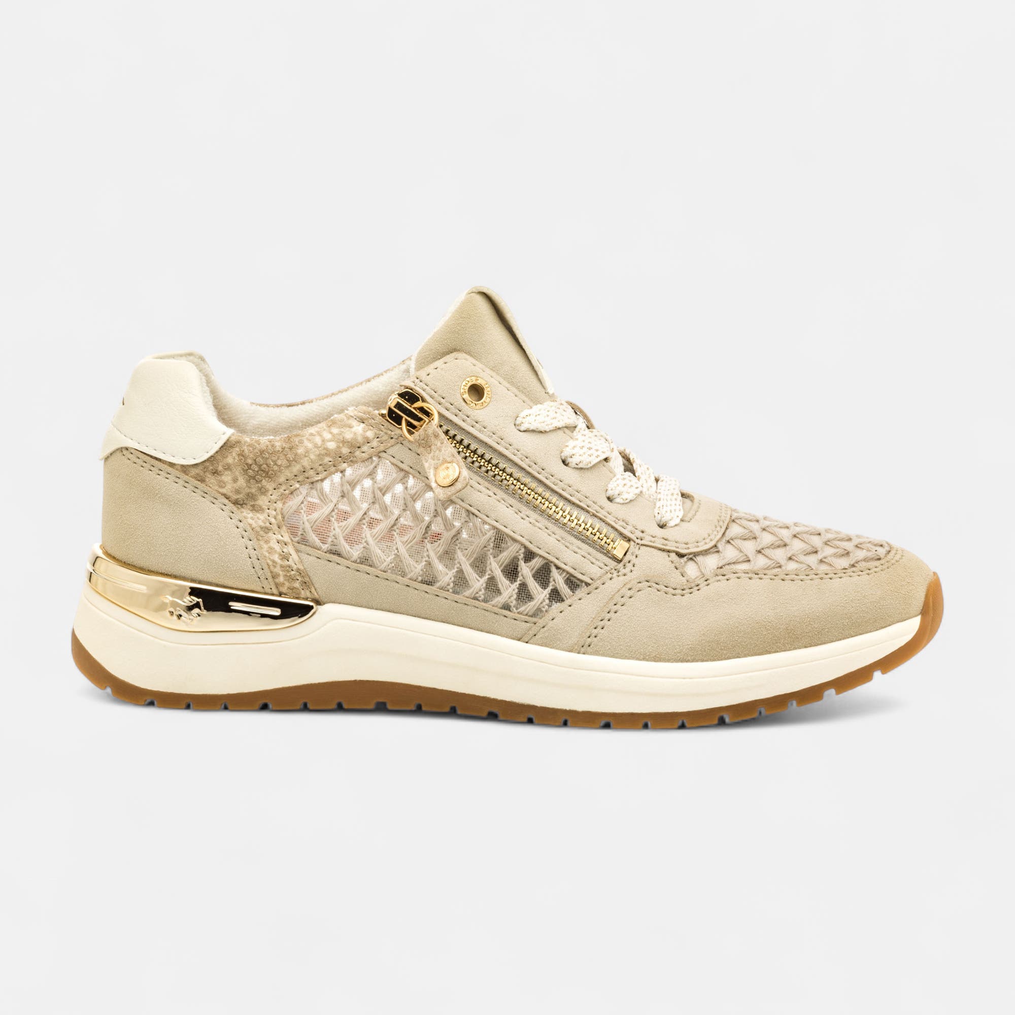 Baskets en toile Femme beige
