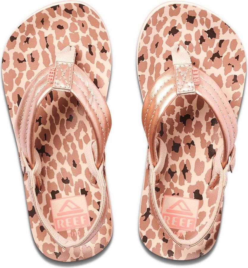 Reef Slippers Little Ahi Cheetah RF002199CEE Roze 28 29