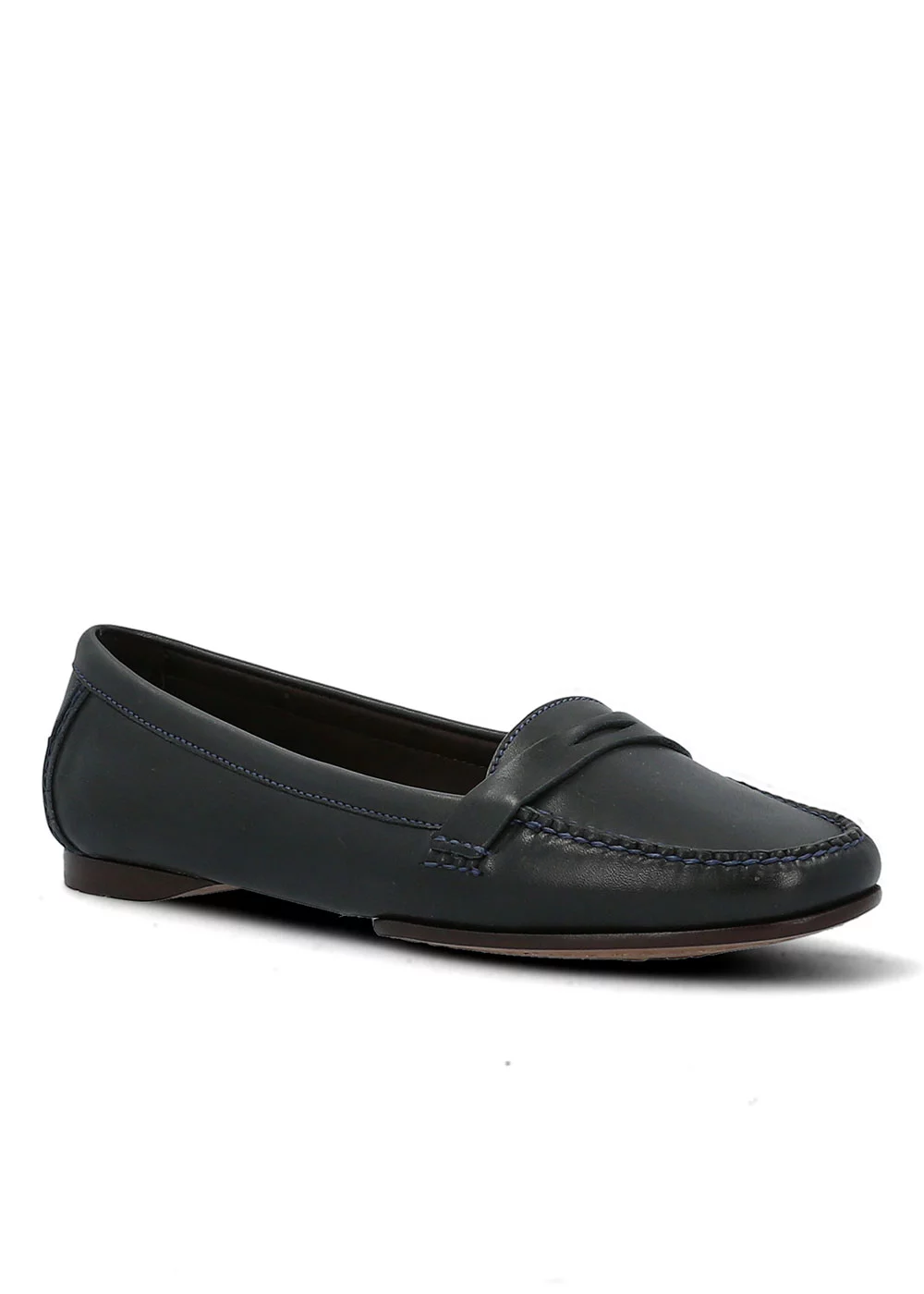 MOCASSIN ROUND MOC BLEU MARINE