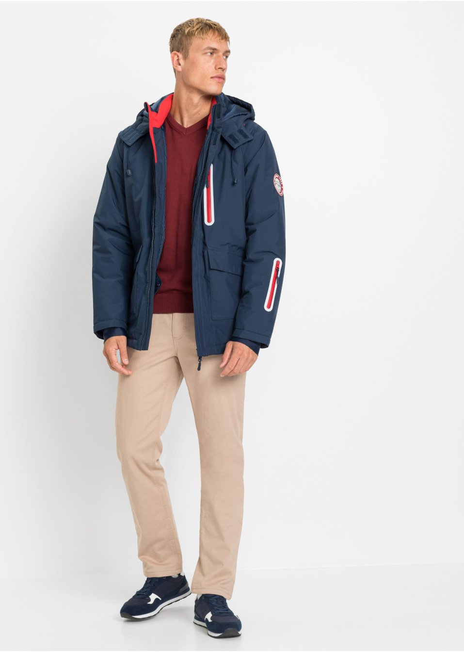 Veste outdoor fonctionnelle avec pare-neige