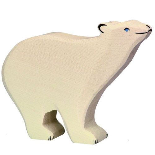 Holztiger ijsbeer 15 cm