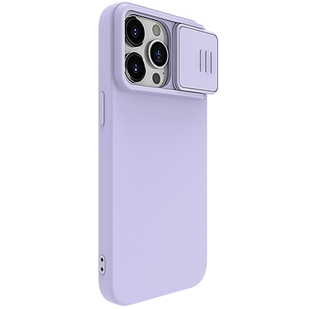 iPhone 15 Pro MagSafe Silikon Schutz Hülle Cam-Slider Kameraschutz - Lila