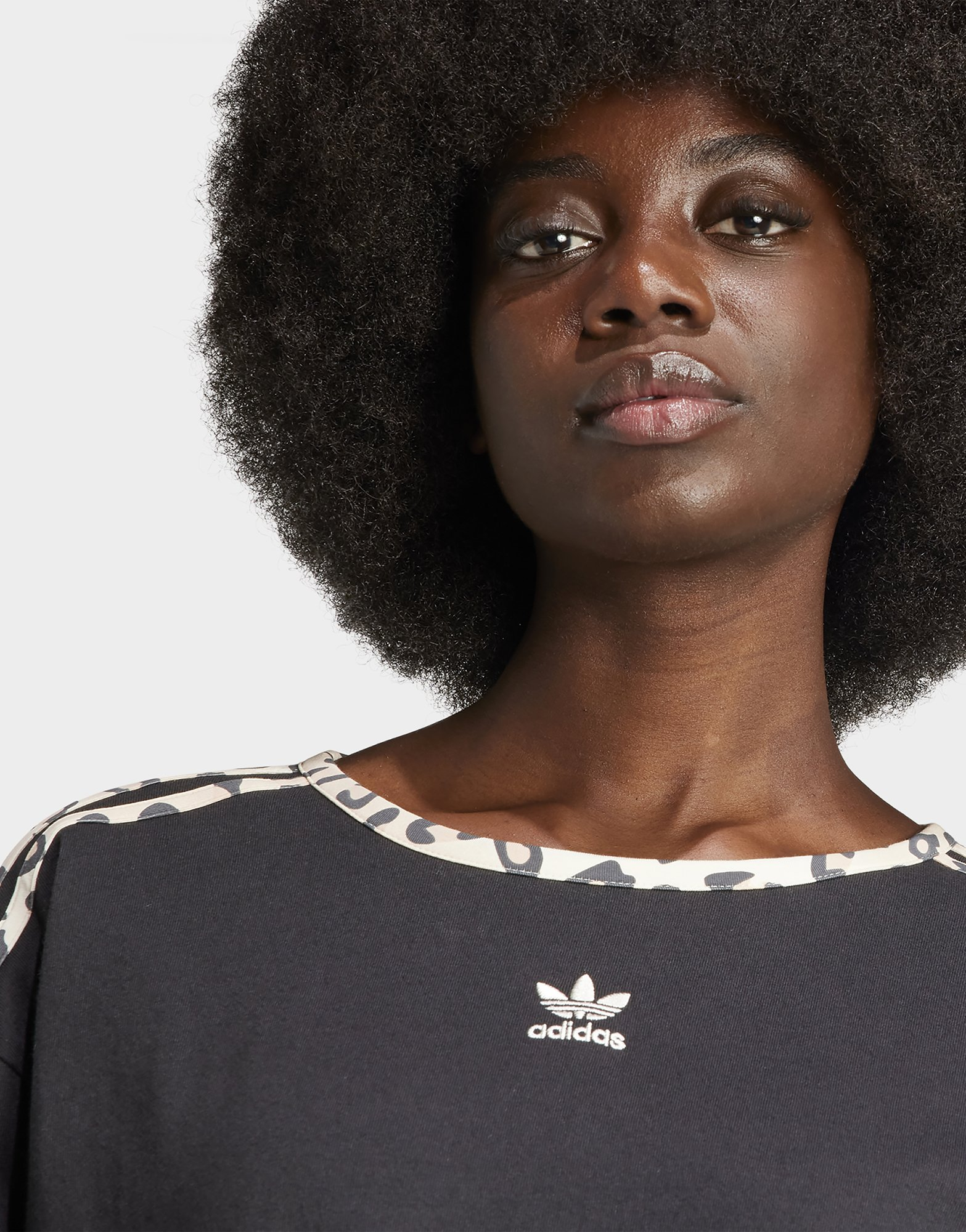 adidas T-shirt manches longues 3 bandes adidas Originals Leopard Luxe