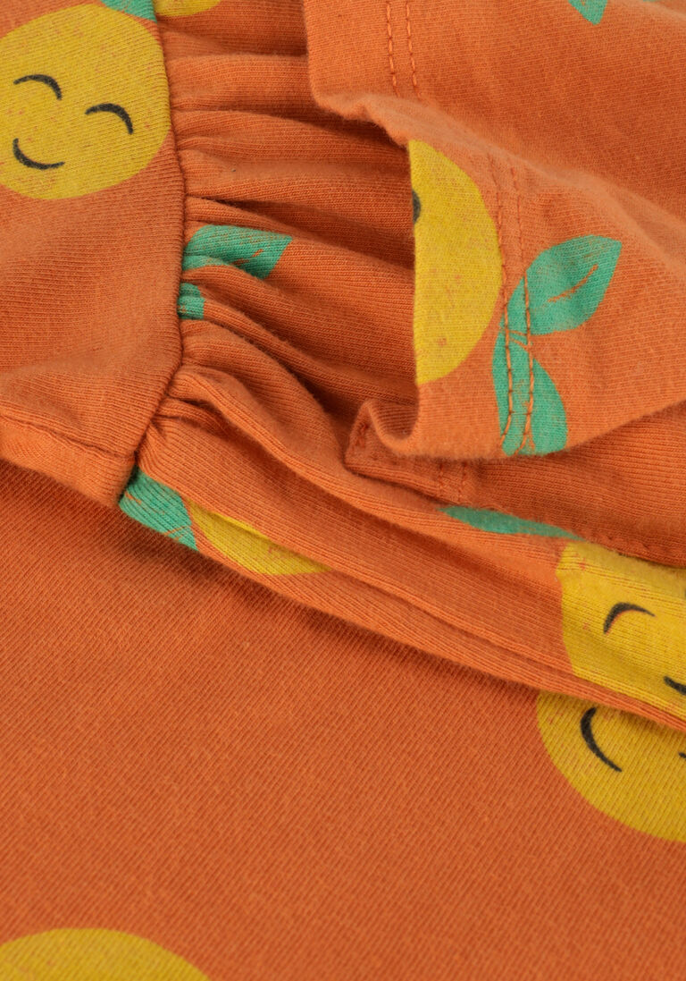 L\u00D6TIEKIDS oranje l&ouml;tiekids mini jurk dress sleeveless pockets grapefruits