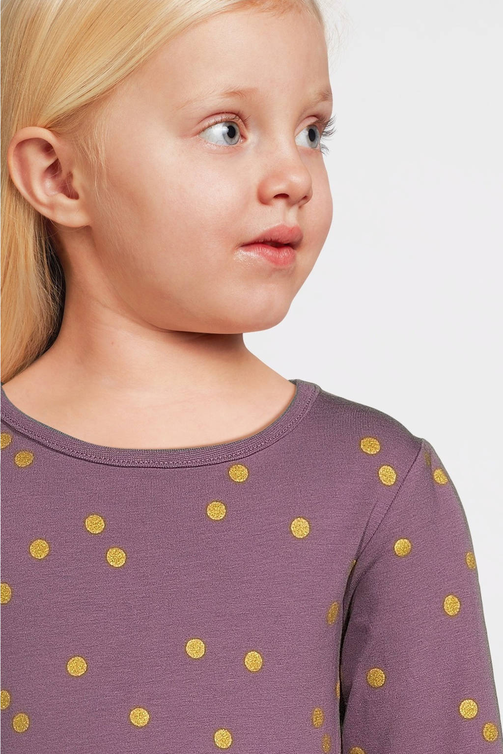 NAME IT jurk NMFVIVIAN met all over print aubergine