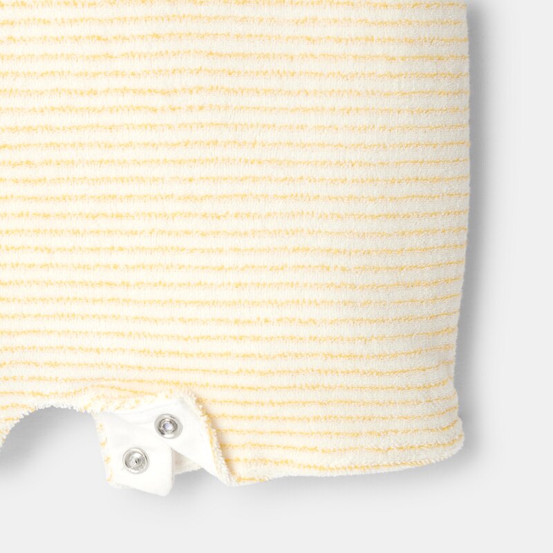 Combinaison en coton éponge jaune naissance Absorba Jaune