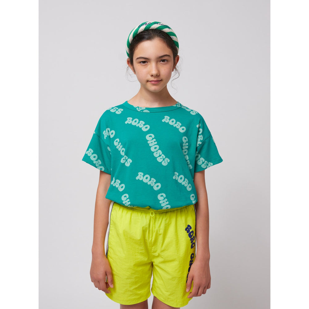 Køb Bobo Choses Light Yellow Wavy Tracksuit Bermuda Shorts