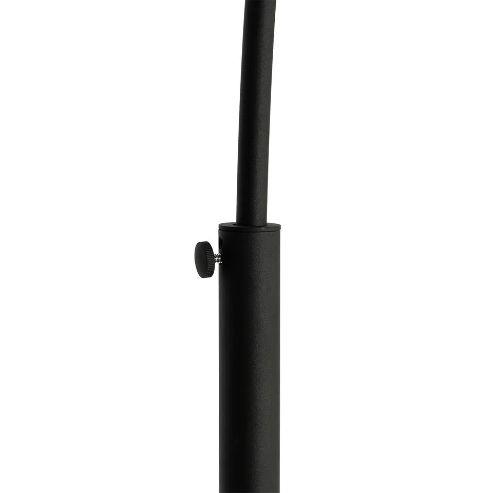 Qazqa booglampen pua zwart e27