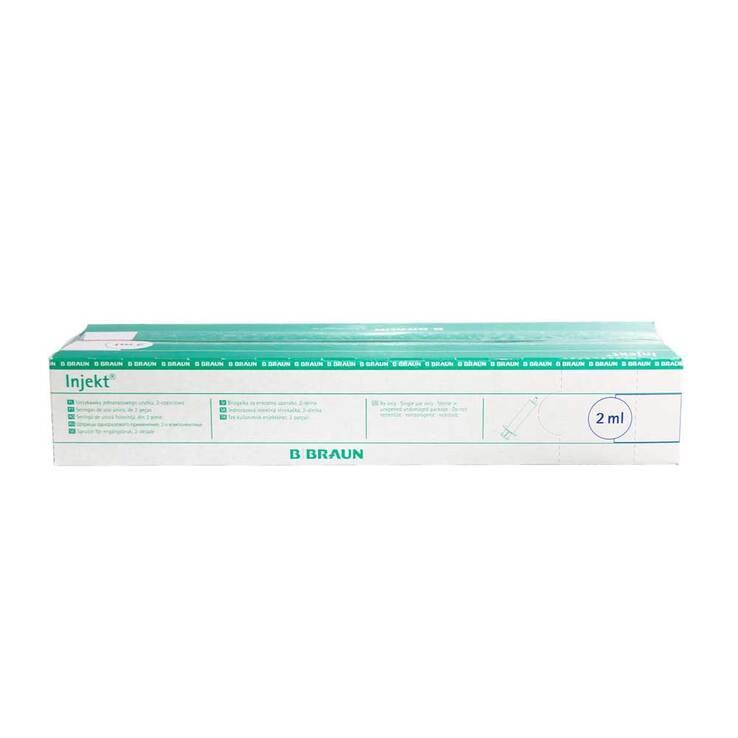 Braun Injekt Spritzen mit zen, 100X2 ml