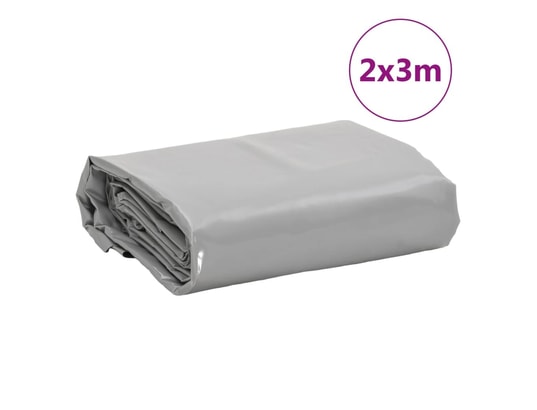 VIDAXL - Bâche gris 2x3 m 600 g/m²