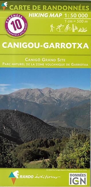 RANDO EDITIONS - 10 CANIGOU GARROTXA 1 50 000