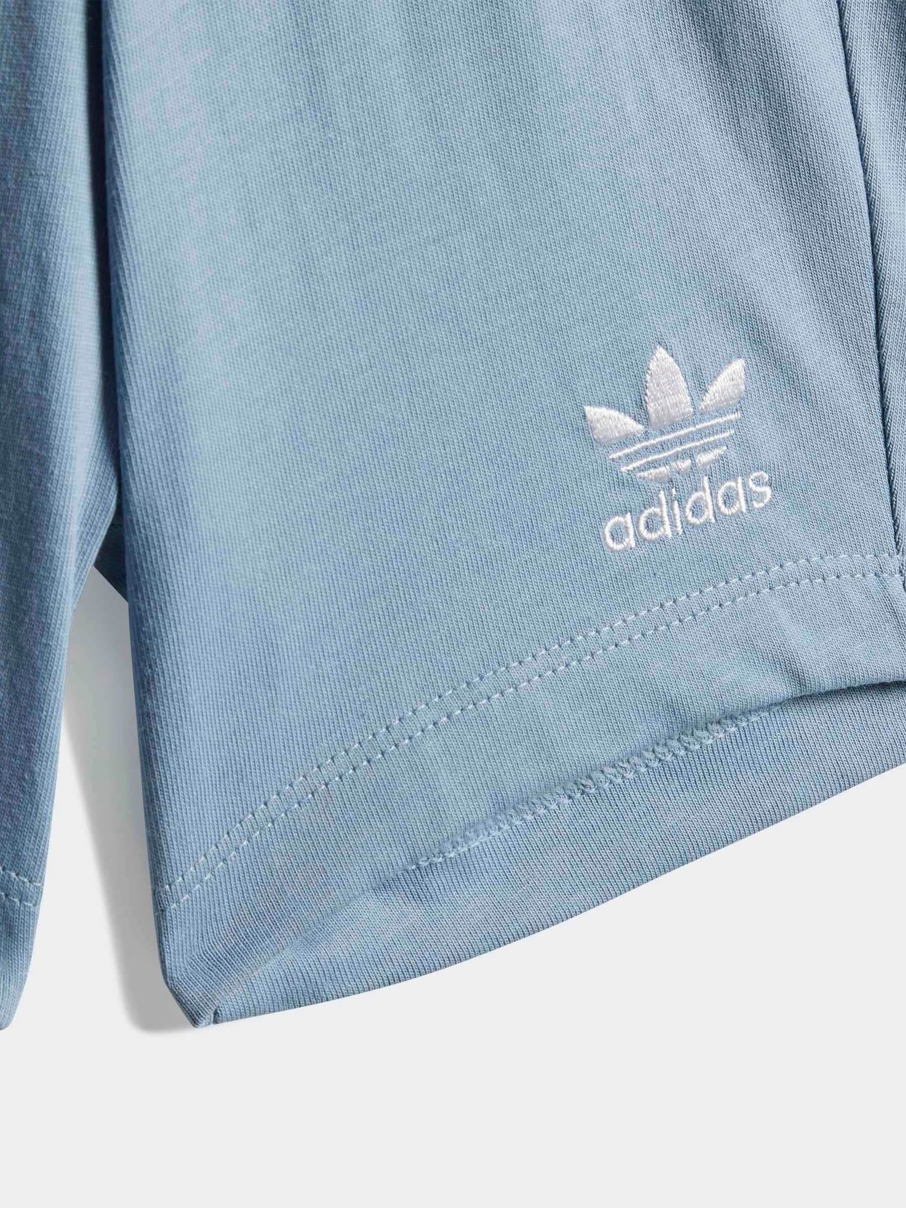 Blauw - adidas Originals T-Shirt and Shorts Set Infant Kids
