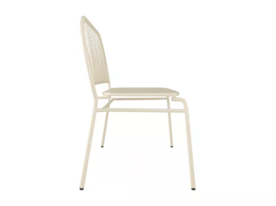 Banc de jardin en métal - Beige - CEDEIRA de MYLIA