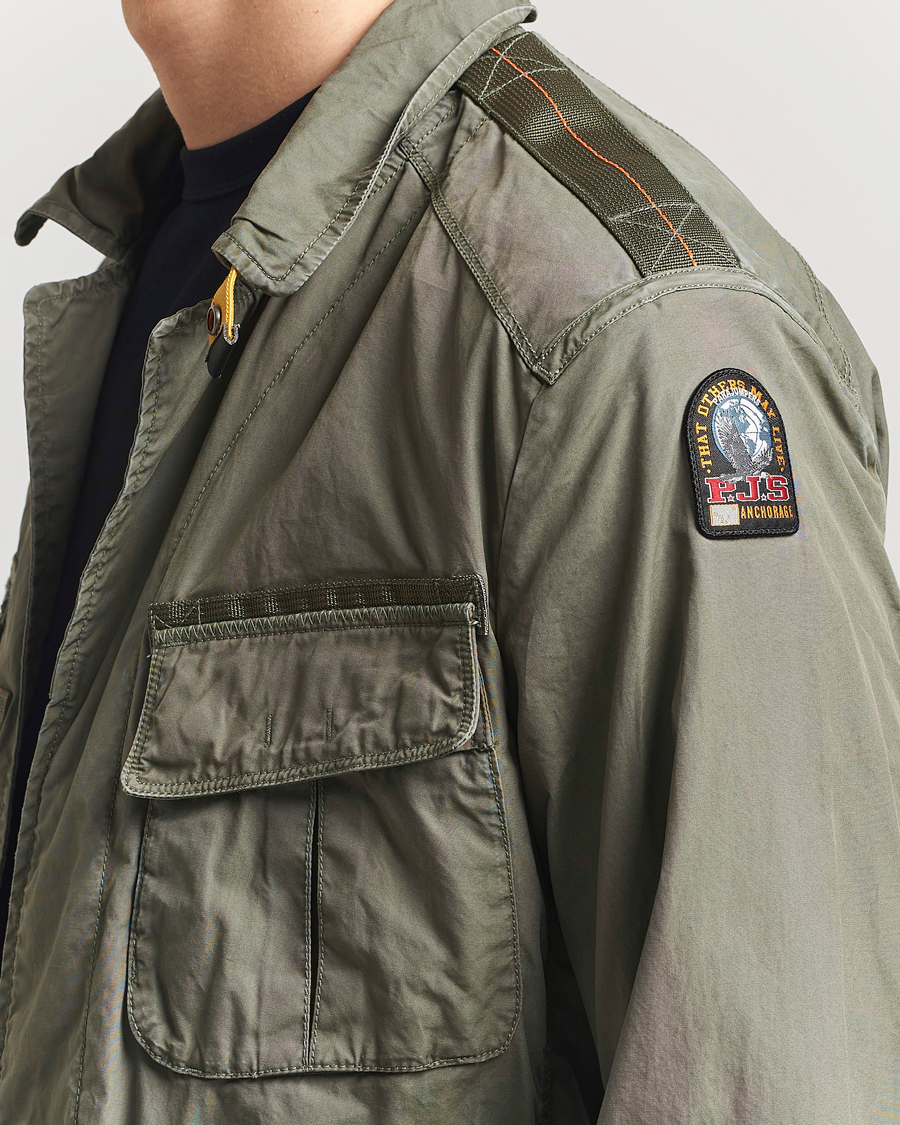 Parajumpers Oswin Havana Cloth Shirt Jacket Thyme Green
