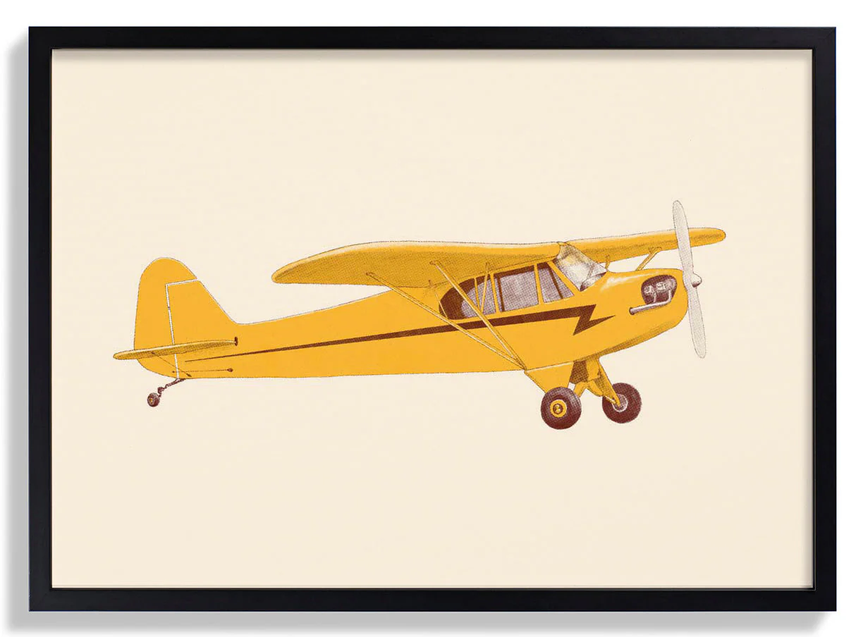 Little Yellow Club - Flugzeug von Florent Bodart