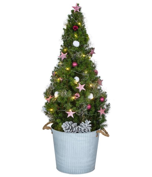 Geschmückter Weihnachtsbaum Linus, berry, mit