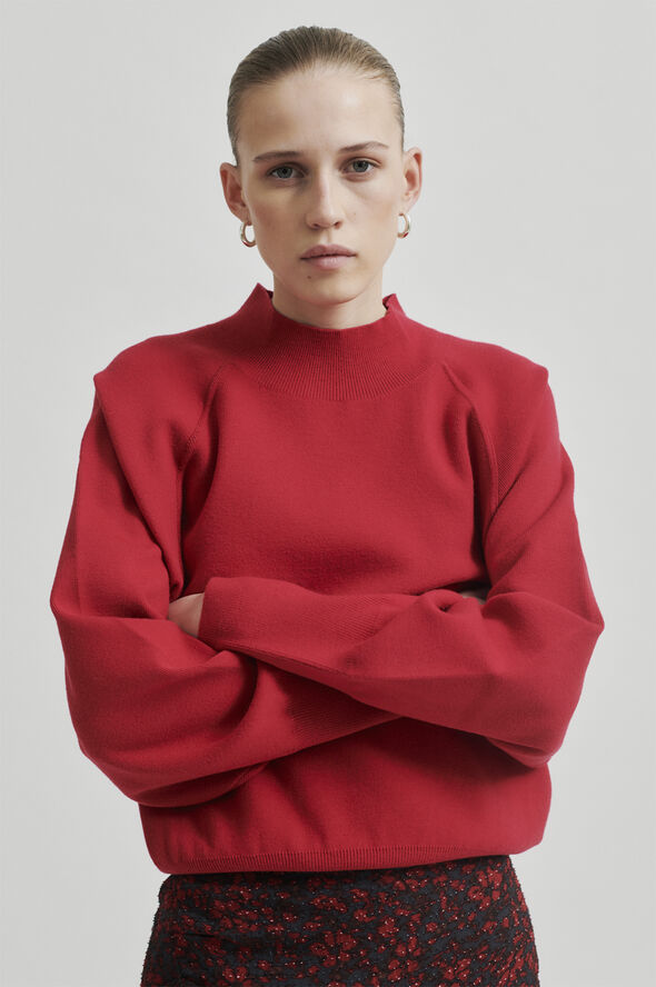 Second Female Octavia Knit T-Neck Emboldened