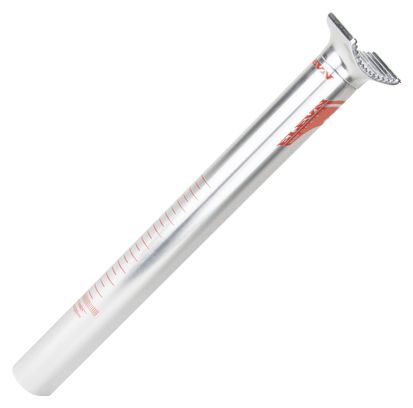 Tige de selle Elevn Pivotal Aero 25.4mm Argent/Rouge