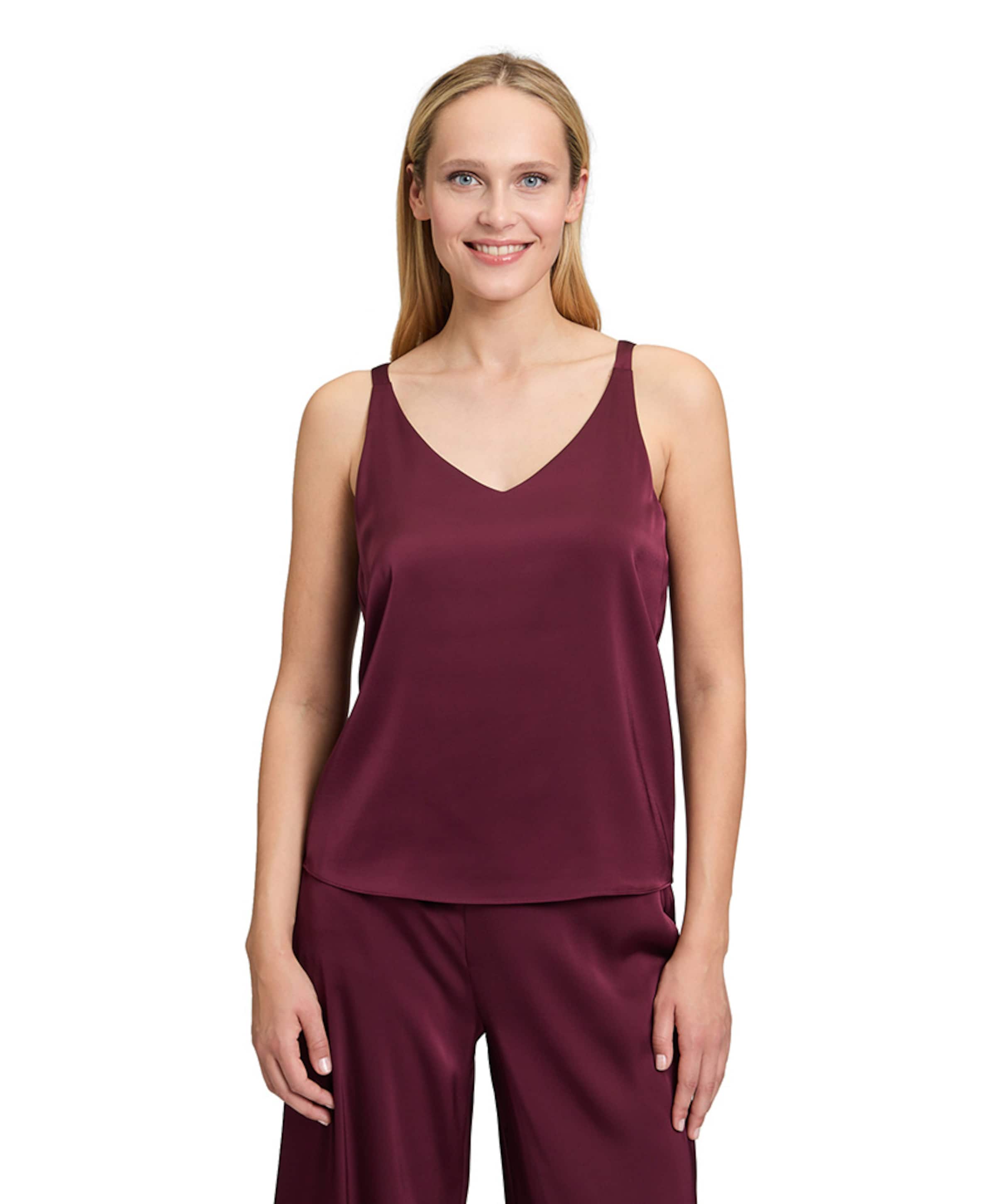 Vera Mont Dames top bordeaux