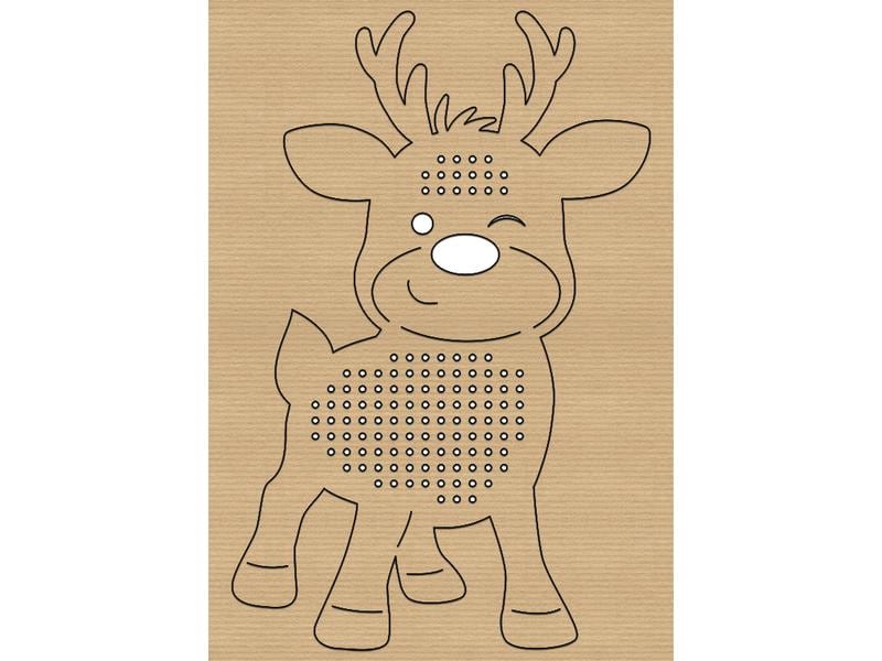 URSUS Bastelset Kreuzstich-Motive Weihnachten 12 Stück Strickset für weihnachtliche Kreuzstich Motive