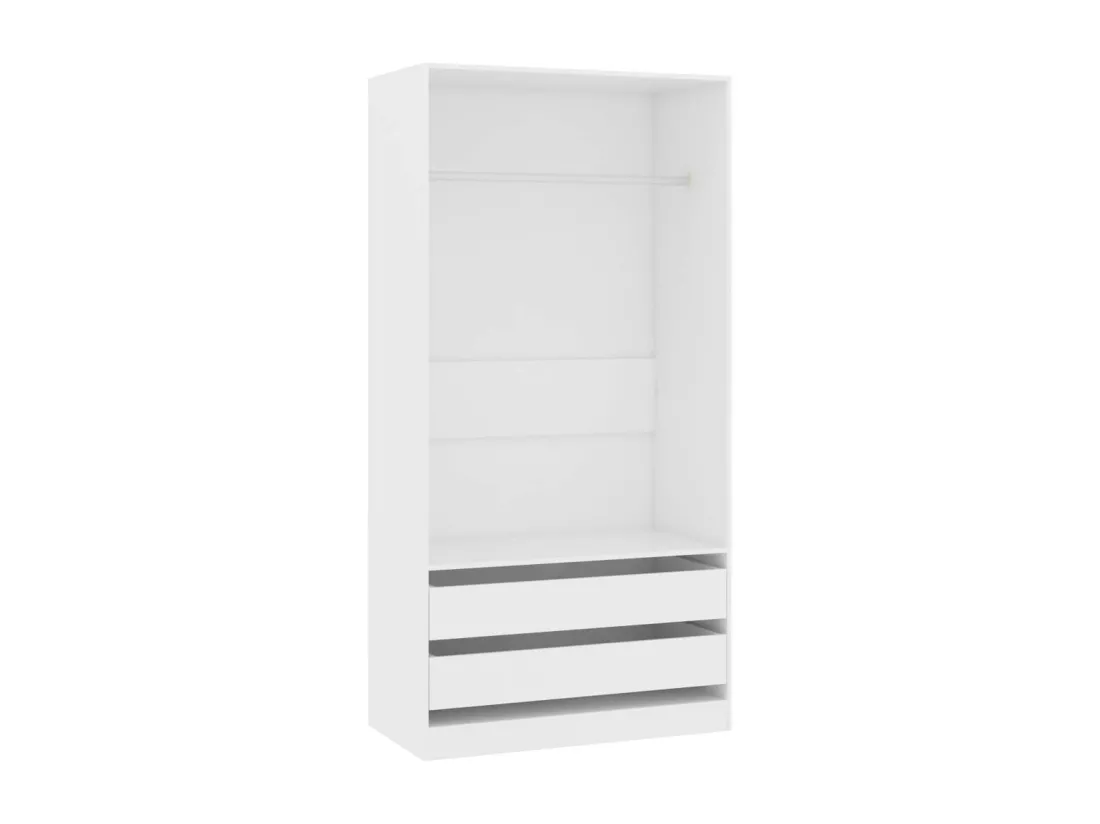 Garde-robe Blanc 100x50x200