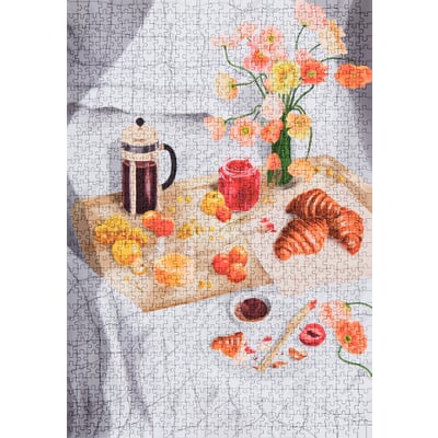 Französisches Puzzle, Frühstück 1000 Teile