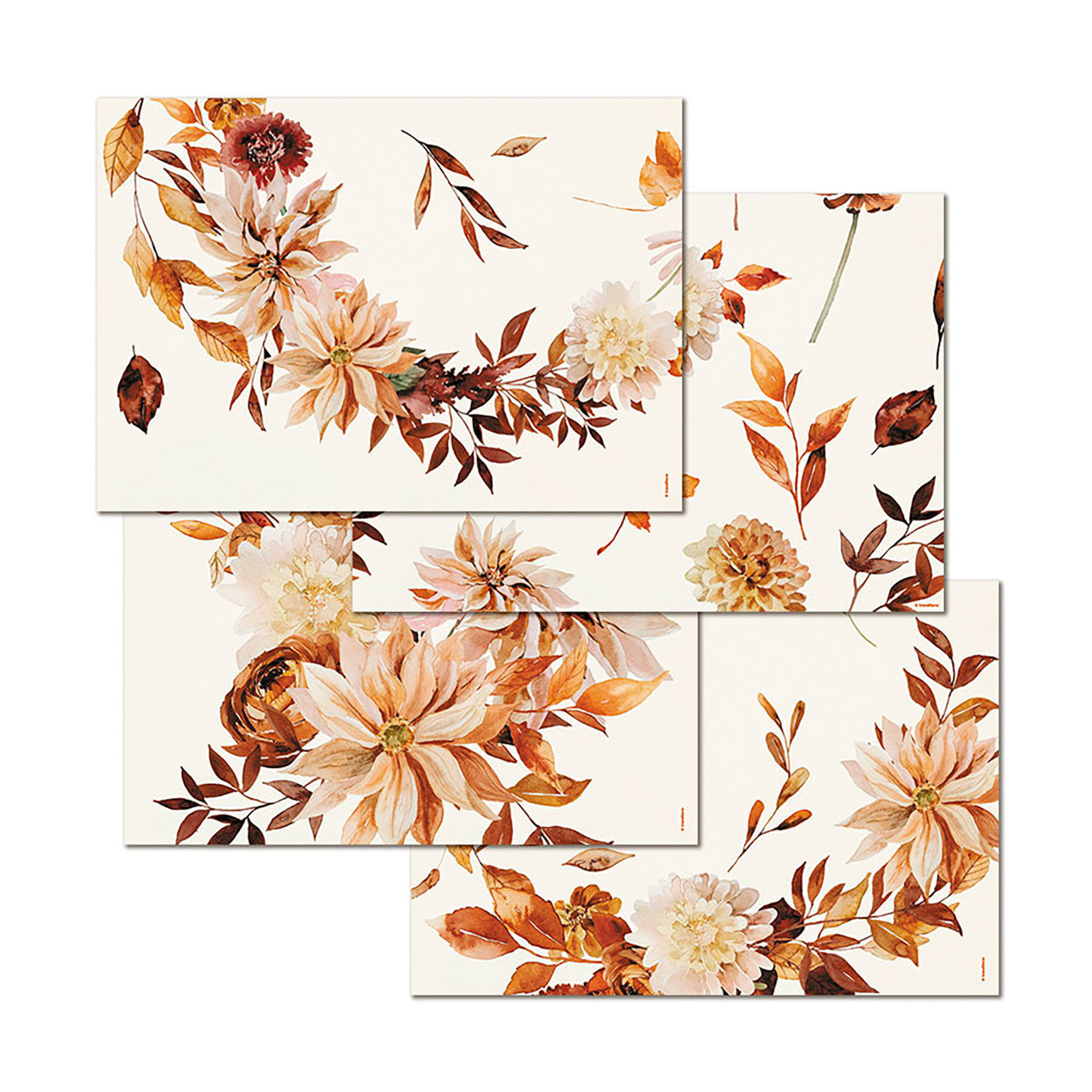 Papiertischset autumn Leaves