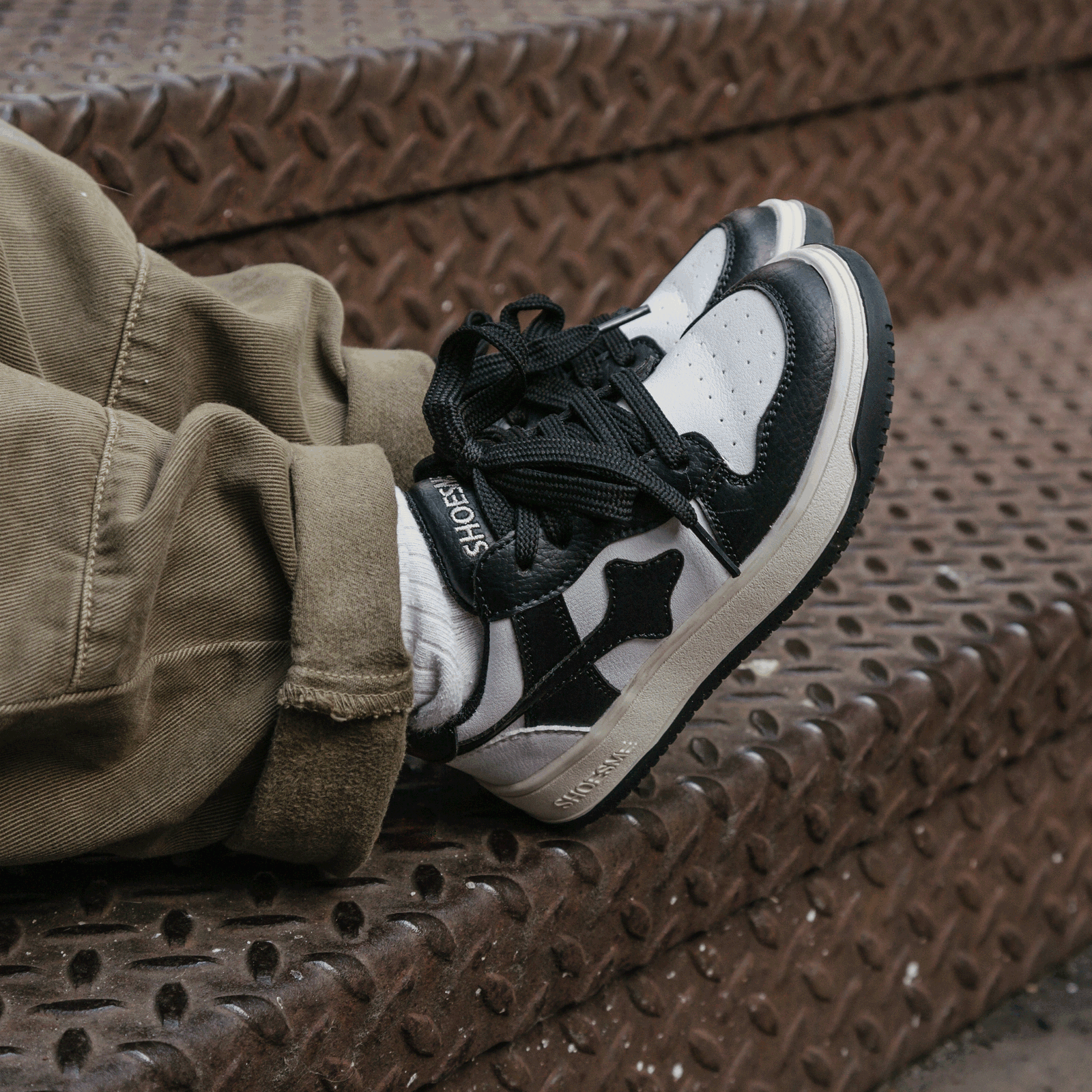 Shoesme schwarz-weiß Sneaker