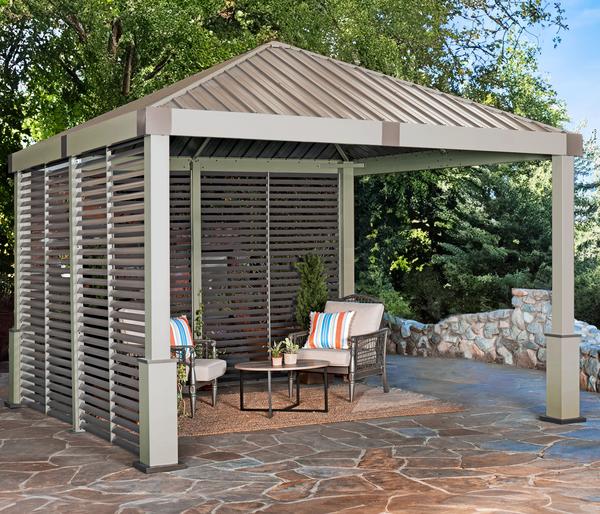 Sojag Pavillon Nanda 12x12, inkl. Seitenwand,