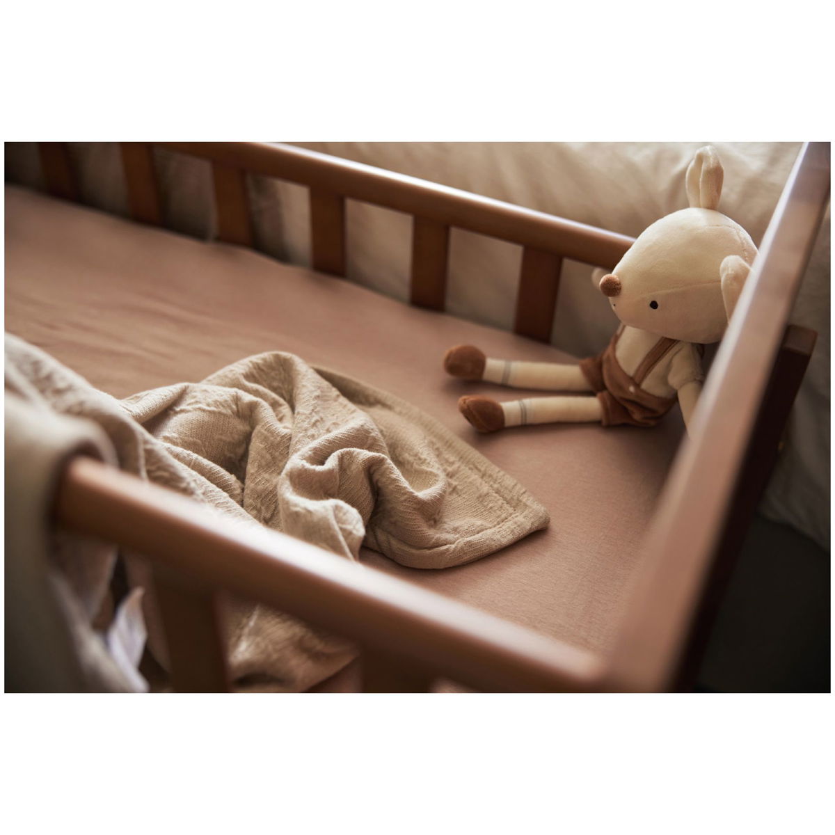 JolleinJollein   Decke Soft Waves olive green 100x150 cm