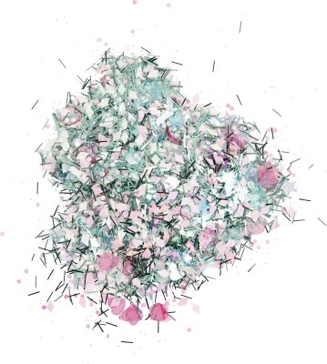 Glitter Drys Og Pailletter - Pastelfarver - 170 G